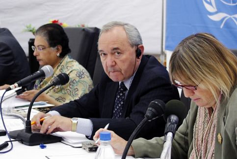 Judge Richard Goldstone in the Gaza Strip, June 2009. (UN Photo)